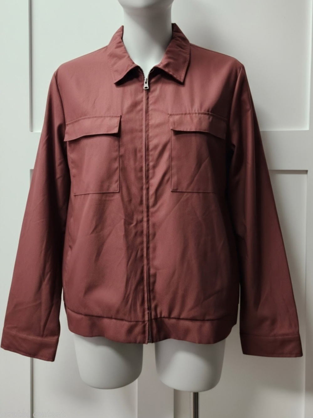 Goodfellow & Co Mauve Zip Utility Jacket